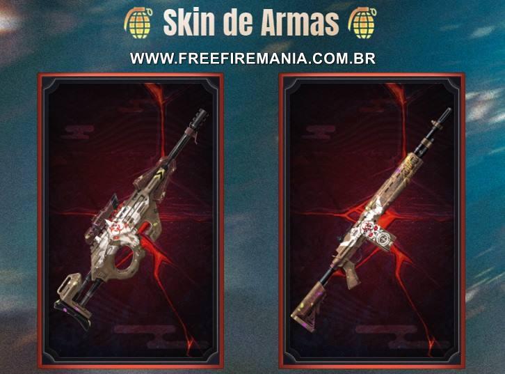 skins de armas passe de elite de marco apocalipse free fire