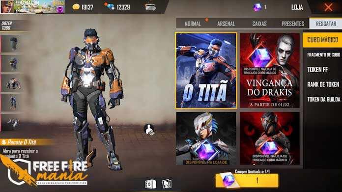 titã cubo mágico ff 