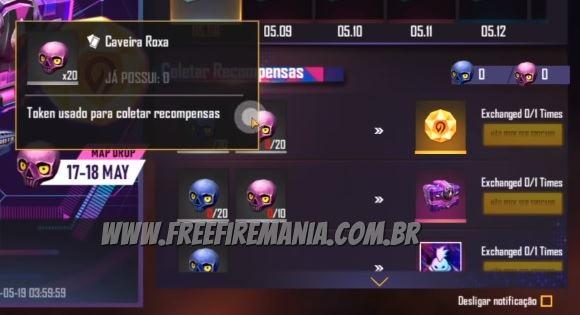 token caveira free fire