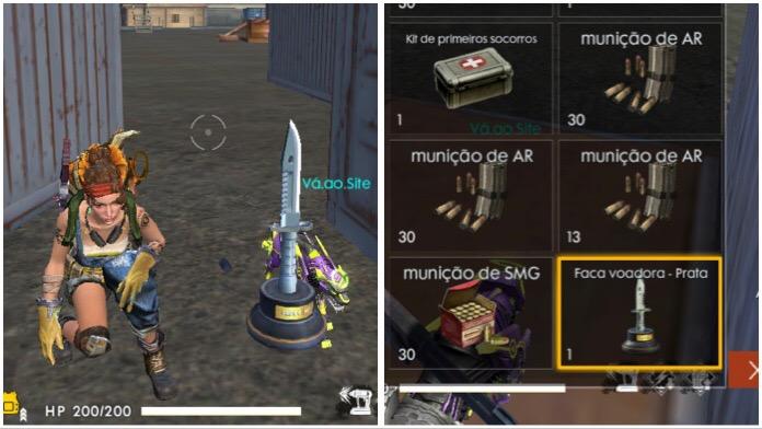 token faca voadora prata 