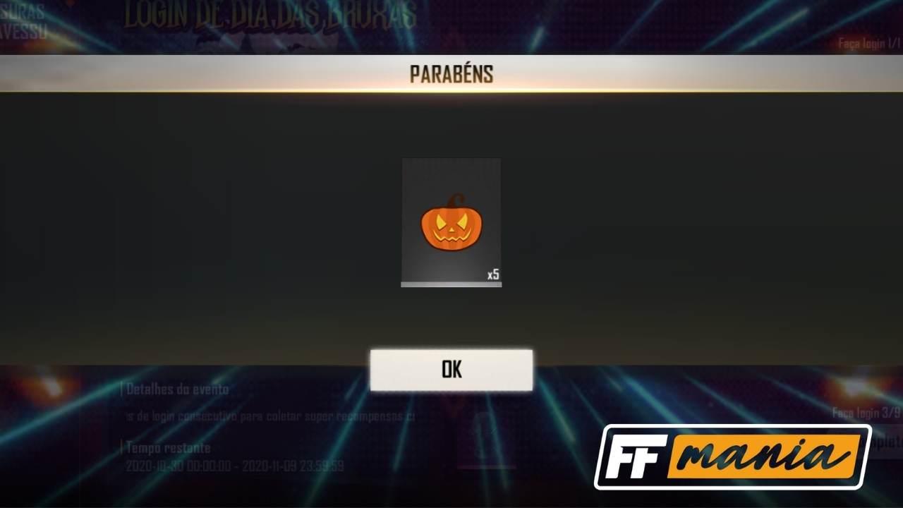 token Gostosura ou Travessura FF