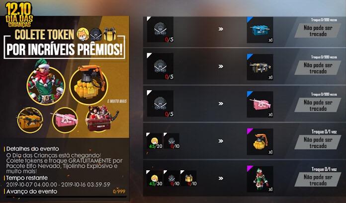 token presente vermelho dia das crianças