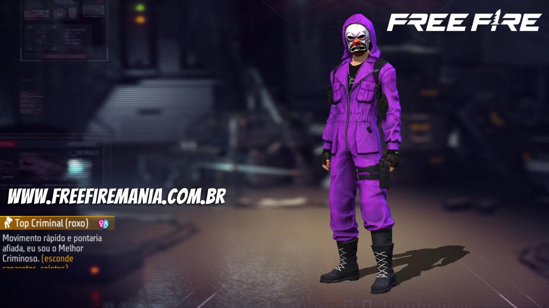 Free Fire: Skin Top Criminal de volta? Saiba detalhes e data