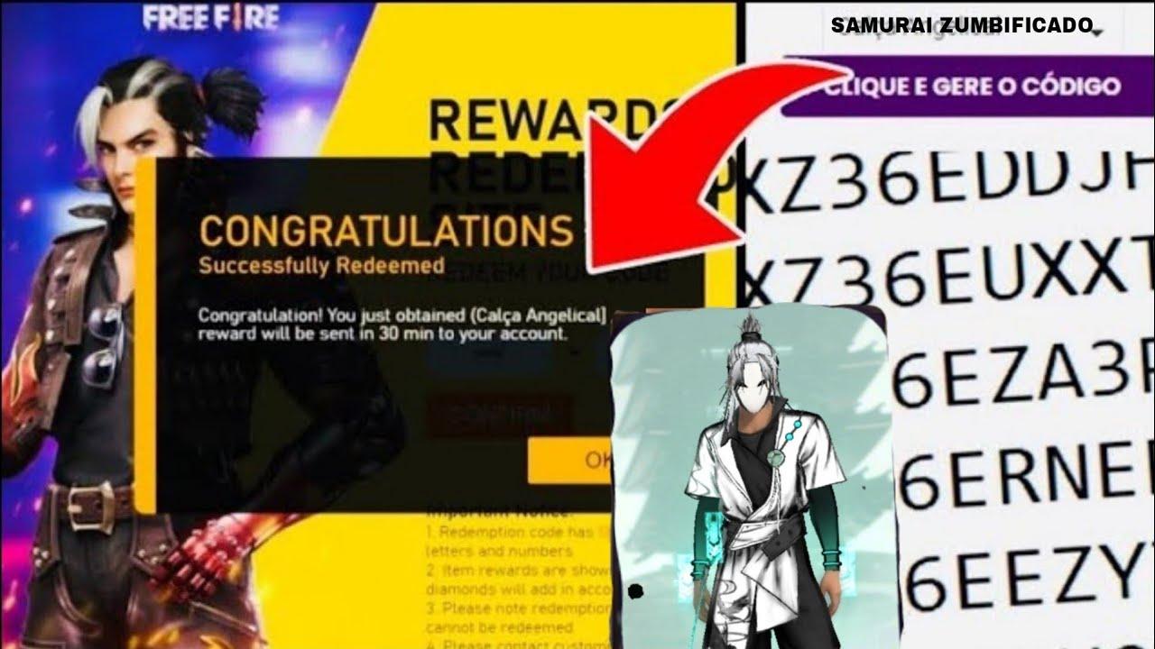 Codiguin FF com a skin Traços da Redenção