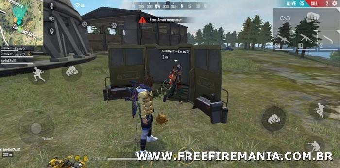 bloquear amigo com a parede de gel free fire