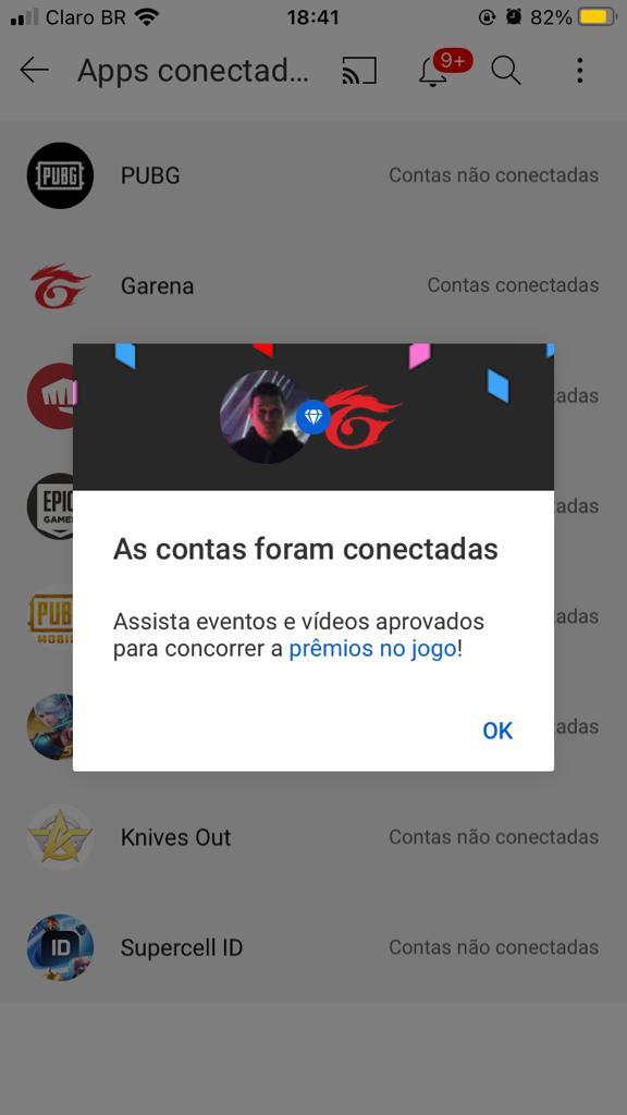 Como conectar conta do Free Fire no youtube