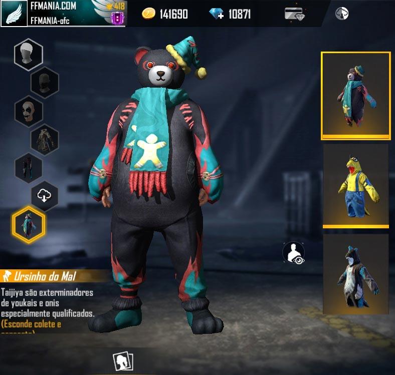 Ursinho Mal Free Fire