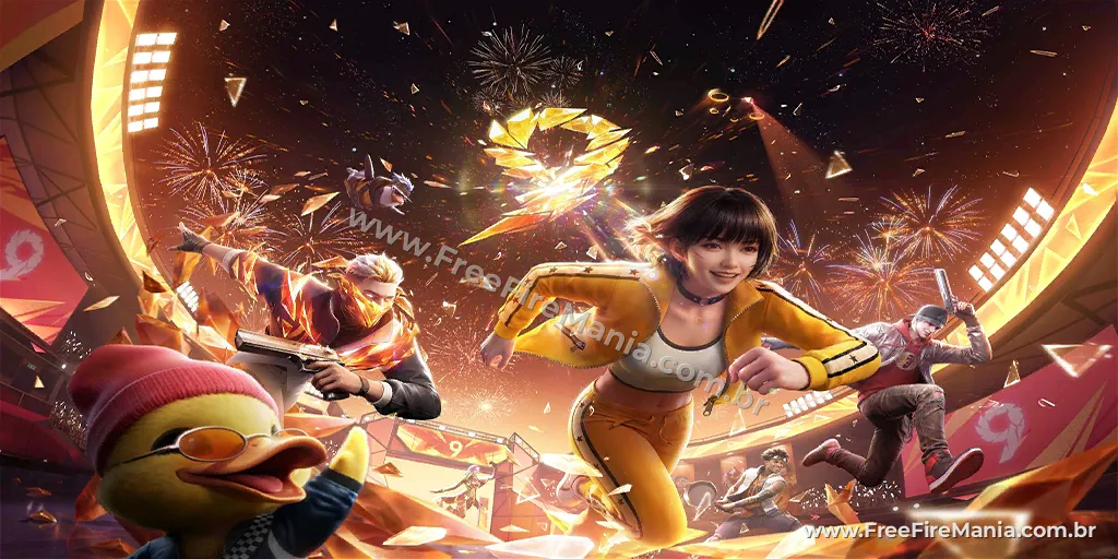Tema do 9º aniversário do Free Fire