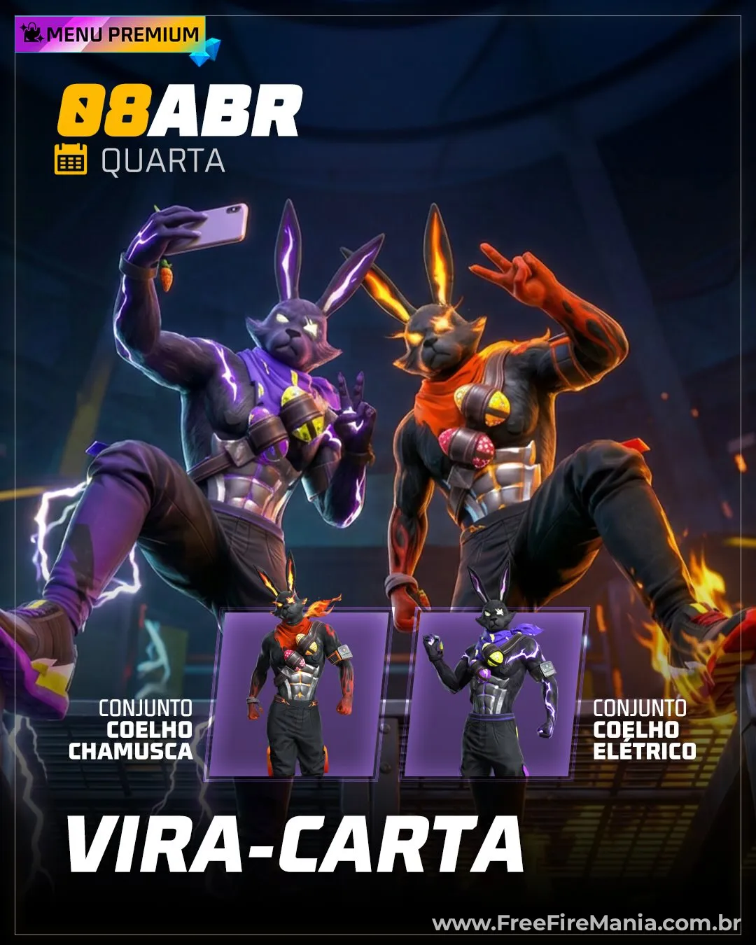 Coelho Chamusca Vira Carta Free Fire