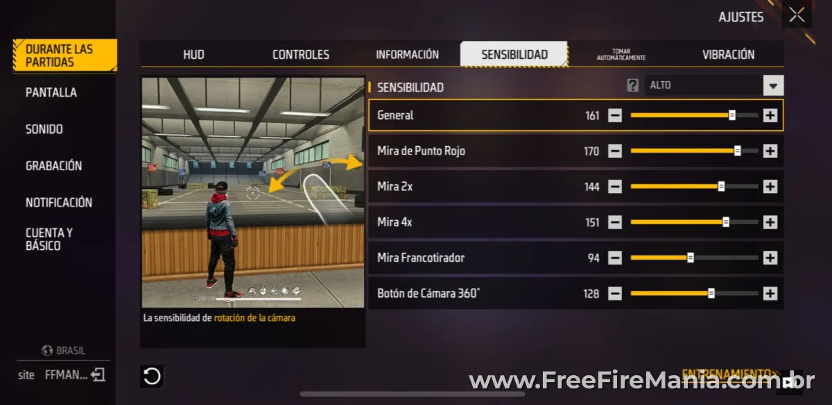 Configuración Xenkzone Sensibilidad Free Fire para dar todo rojo
