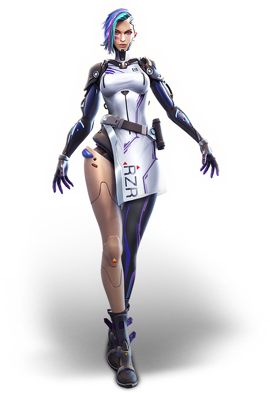 Imagem completa do personagem A124 no Free Fire com habilidade Emoção da batalha