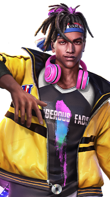 Imagem do personagem D-Boas no Free Fire