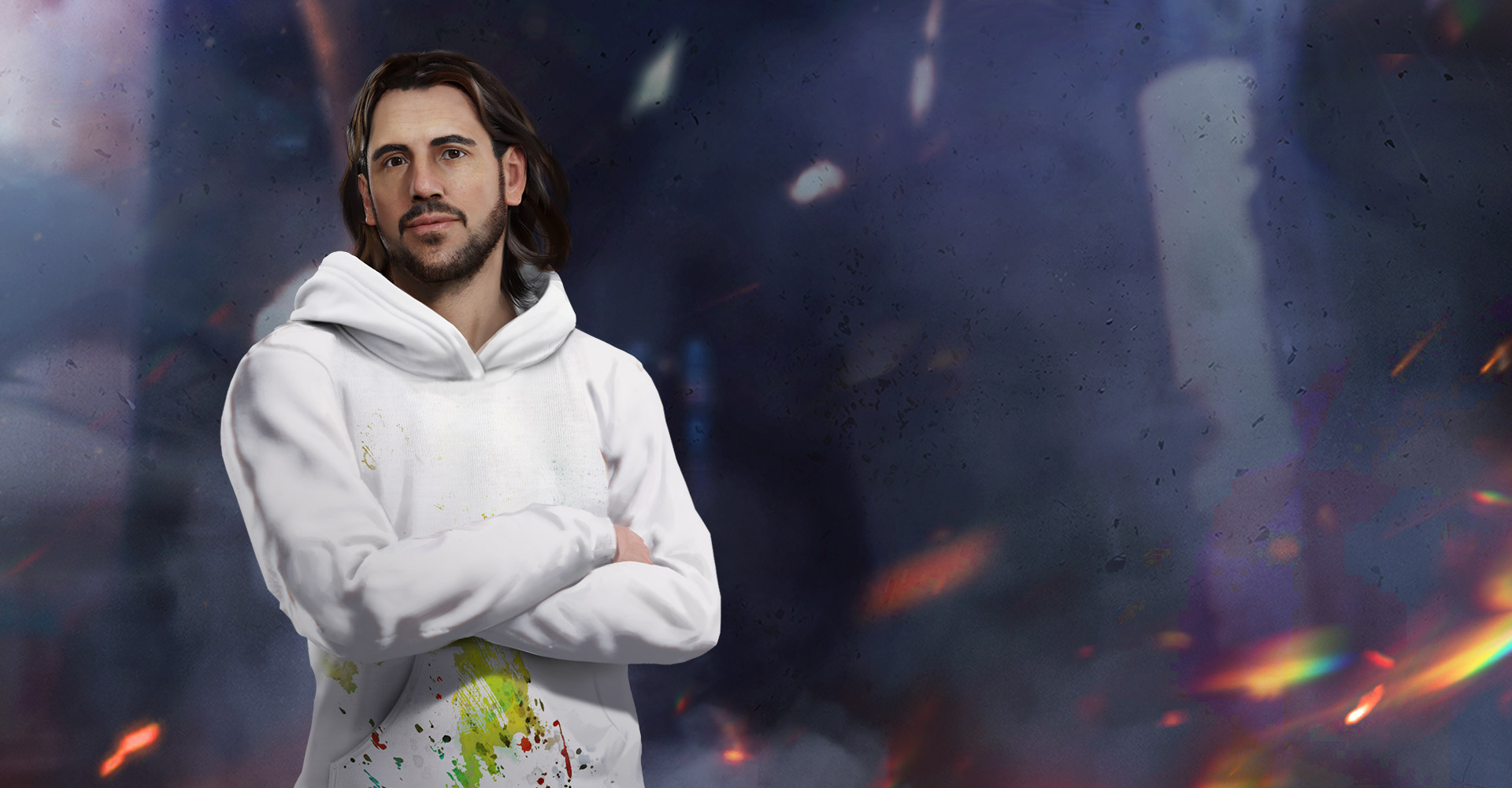 Dimitri no Free Fire com habilidade Batida da cura