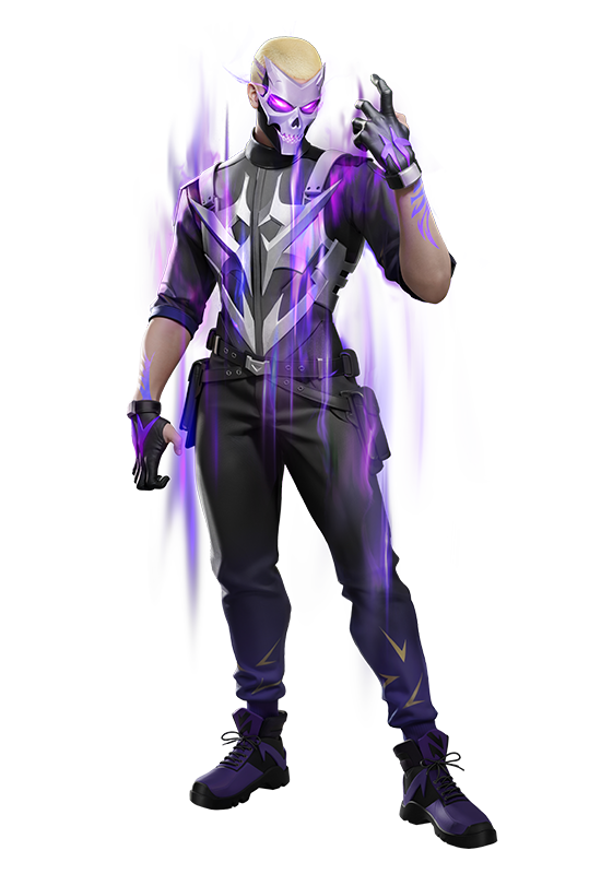 Imagem completa do personagem Kairos no Free Fire com habilidade Quebra de Defesa