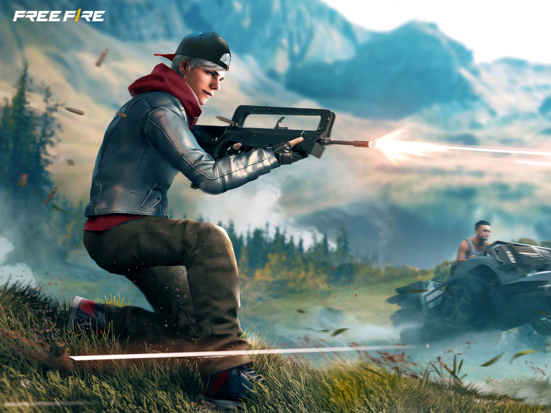 Maxim no Free Fire com habilidade Glutonaria