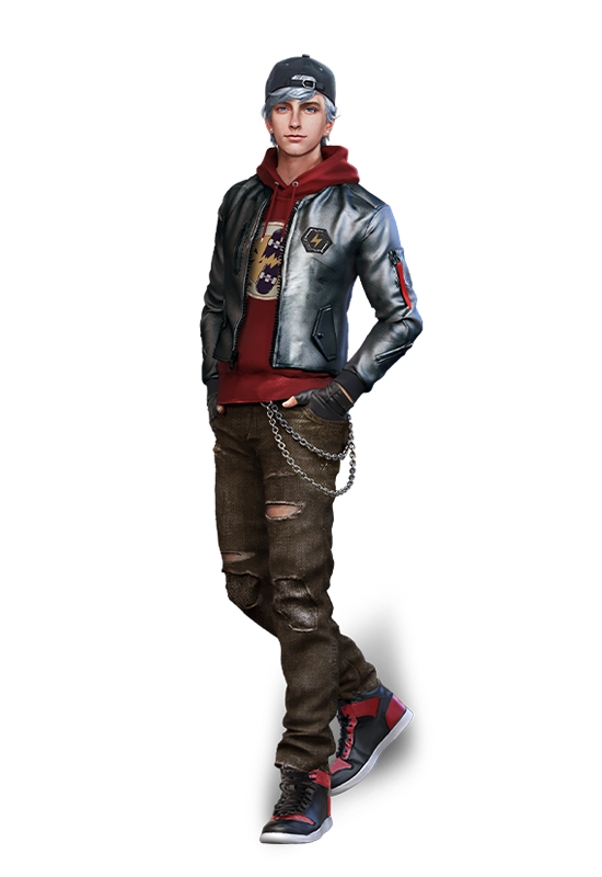 Imagem completa do personagem Maxim no Free Fire com habilidade Glutonaria