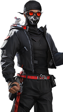 Morse - Personagem do Free Fire com habilidade Modo Furtivo