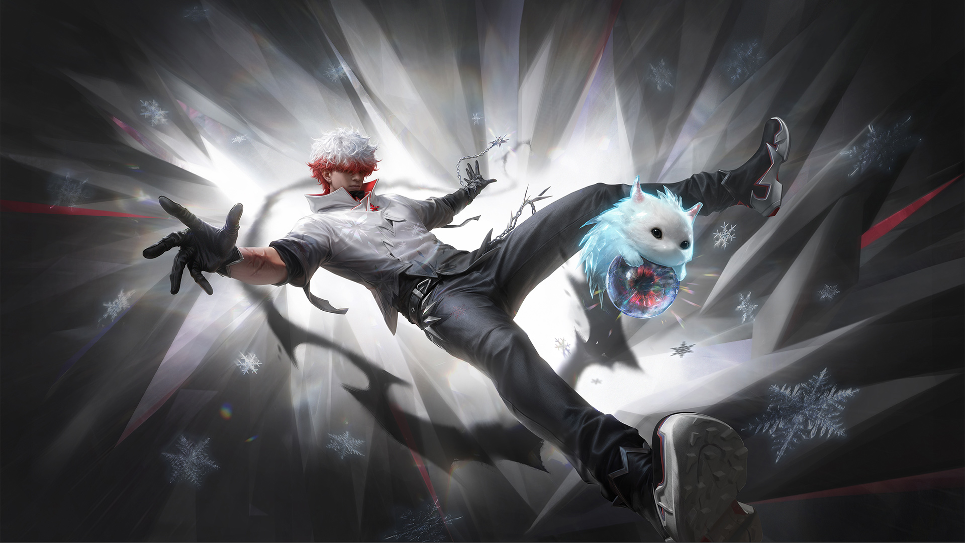 Nero no Free Fire com habilidade Mente Gélida