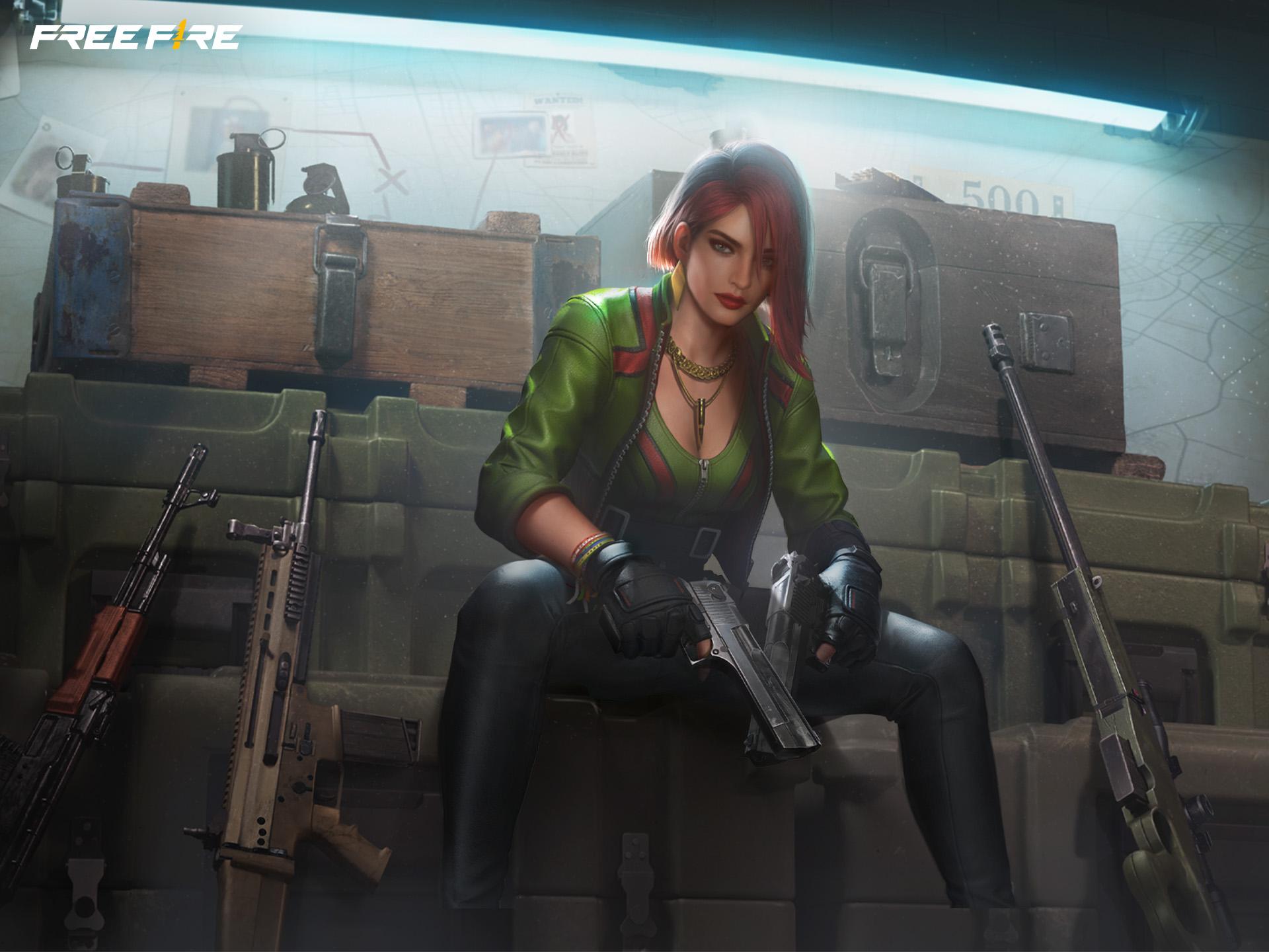 Paloma no Free Fire com habilidade Estilhaço Fatal