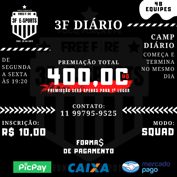 CAMPEONATO DIÁRIO 3F (PAGO)