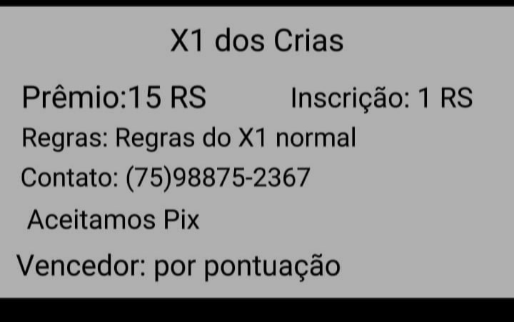 Inscrições para o retorno do X1 dos Crias foram abertas; Saiba como  participar