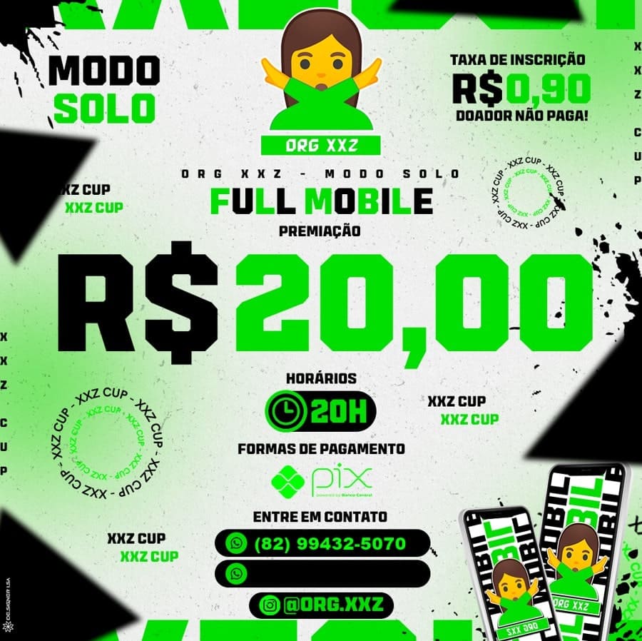 Banner do torneio Campeonato Solo - R$ 0,90 CENTAVOS A INSCRIÇÃO