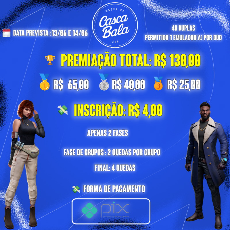 Banner do torneio Casca de Bala Cup 3