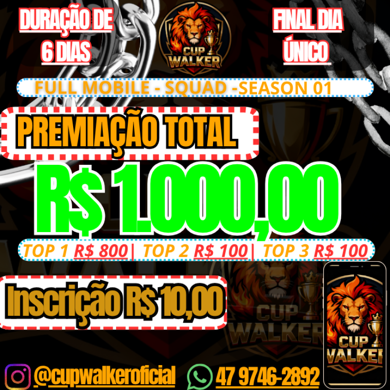 Banner do torneio CUP WALKER SEASON 01