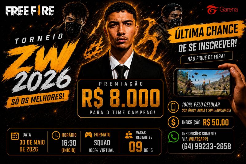 Banner do torneio Torneio ZW 2026 🔥