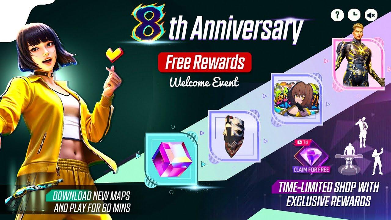 Free Fire cumple 8 aÃÂños en 2025