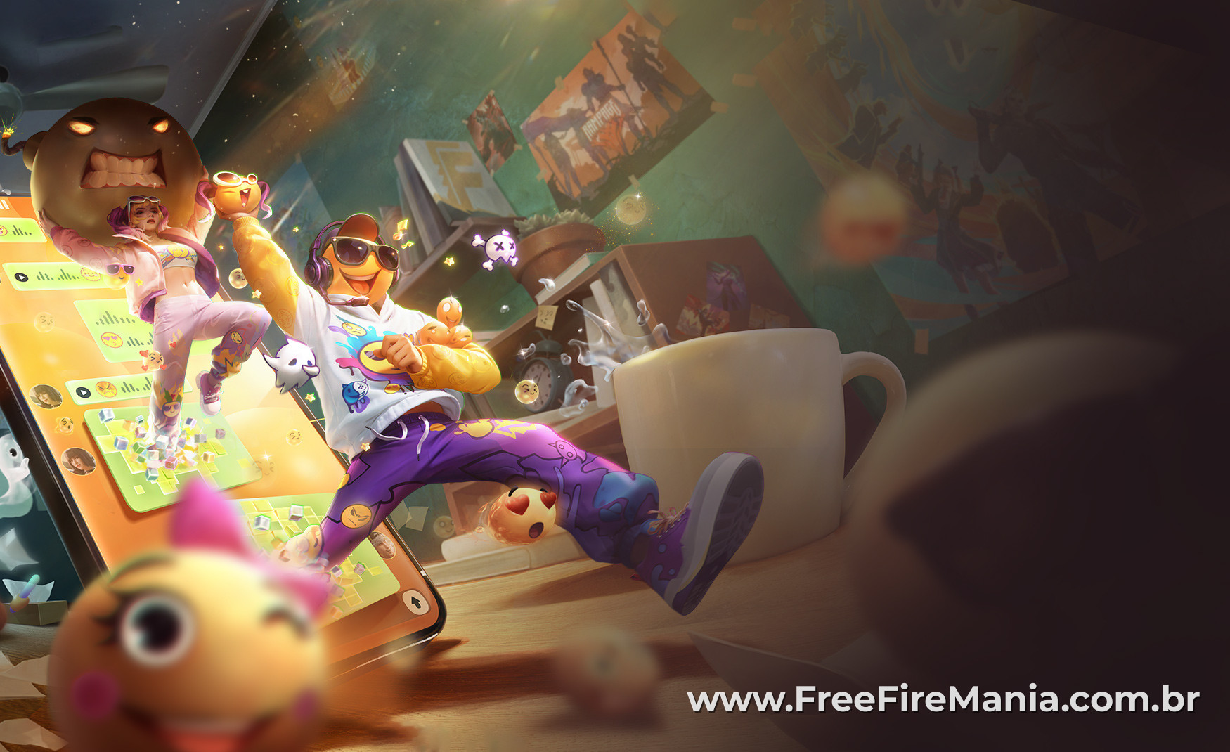 Passe Booyah Free Fire Abril 2026: recompensas, skins e imagens OB52