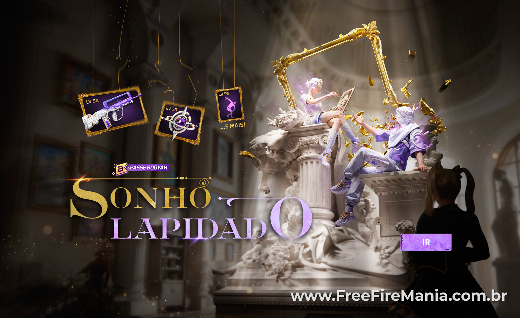 Passe Booyah Free Fire Maio 2026: recompensas, skins e imagens OB53