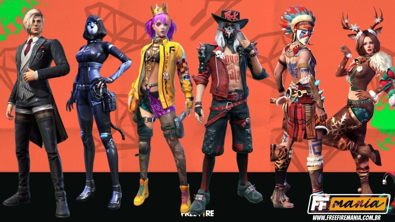 Free Fire: 10 skins mais raras do battle royale da Garena