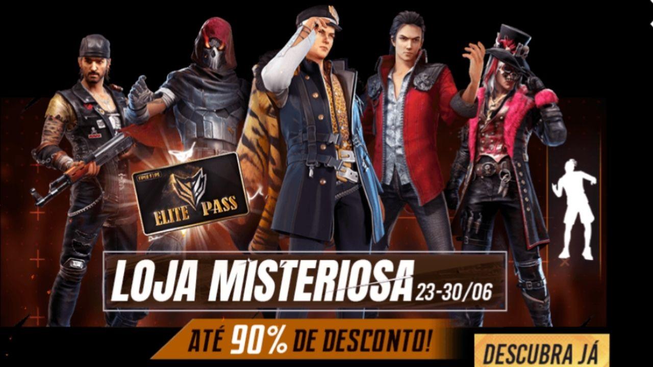 Free Fire: Loja Misteriosa traz Passe de Elite com desconto