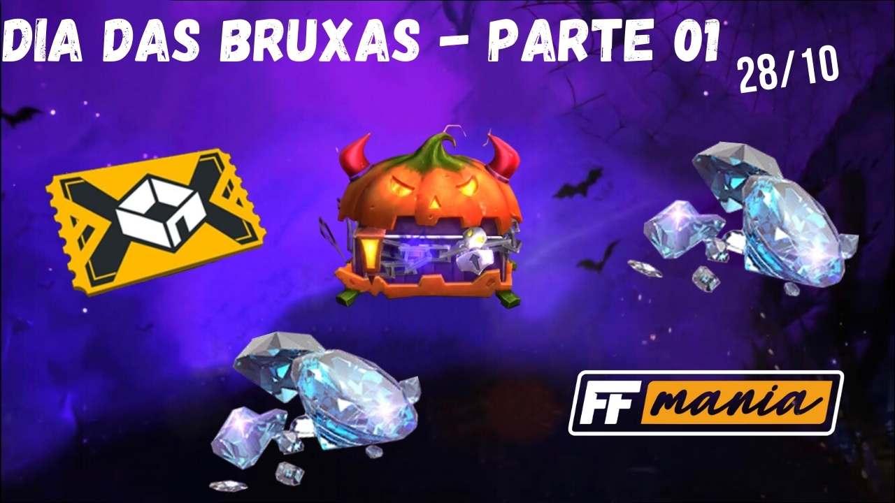 28 de Outubro no Free Fire: Evento de Recarga de Dia das Bruxas