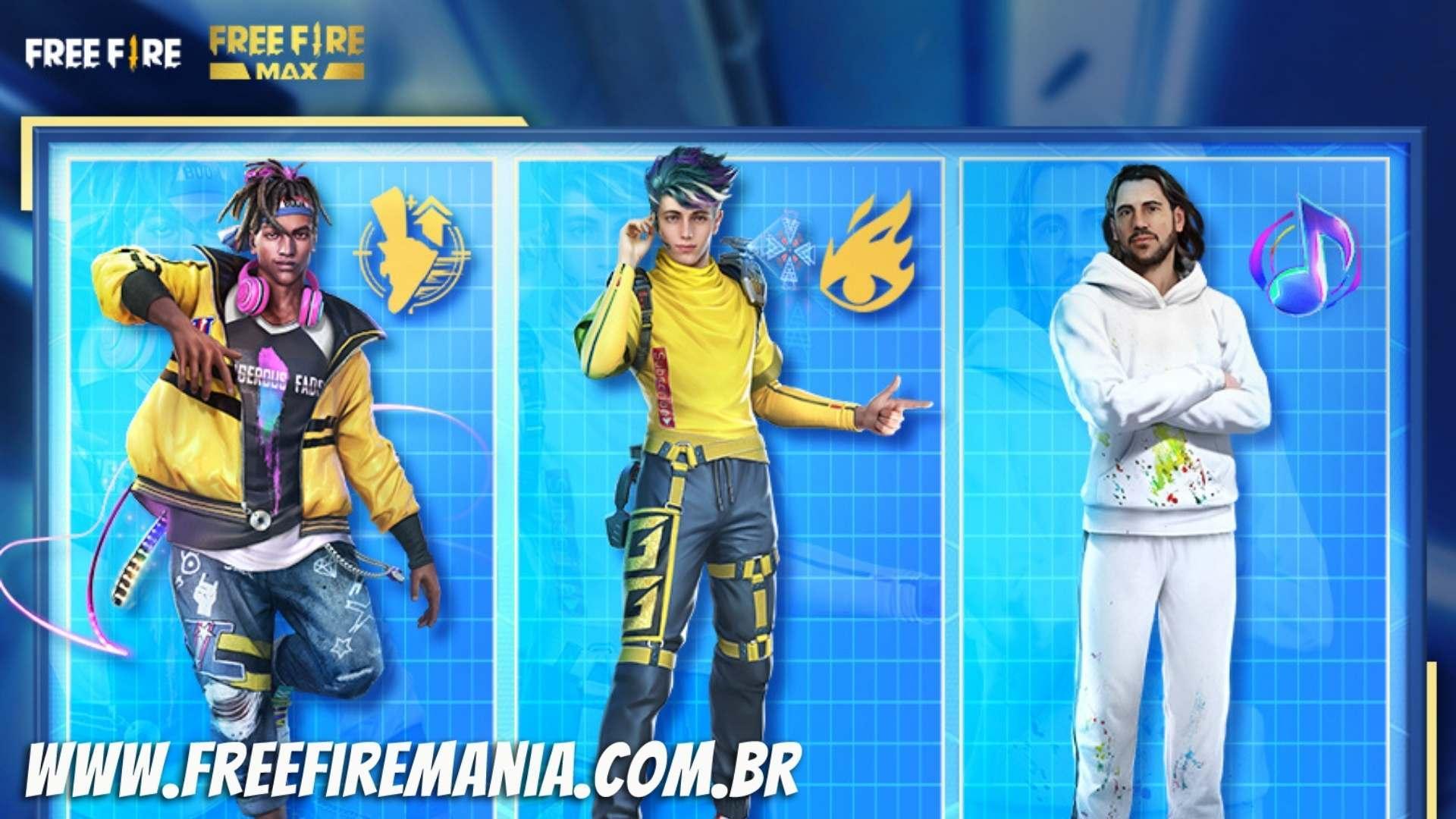 3 personagens do Free Fire são melhorados: atualização FF maio 2022