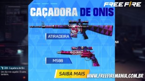 Notícias sobre Arma Royale Free Fire dezembro 2022: Atiradeira e M500 - Caçadora de Onis