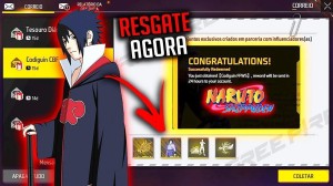 Notícias sobre Código de Free Fire 2025: CODIGUIN FF do Naruto (Sasuke); Resgate no Rewards