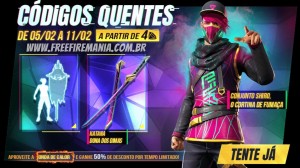 Notícias sobre Códigos Quentes Free Fire: Como pegar o Bandeirão e conjunto Shiro