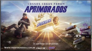 Notícias sobre Free Fire anuncia parceria com a marca SNICKERS para a C.O.P.A. FF e evento no jogo