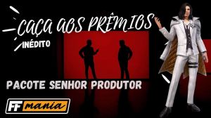 Notícias sobre Free Fire: Caça aos Prêmios revela inédito pacote Senhor Produtor