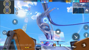 Imagem sobre Free Fire: Calça Angelical e Passe Sakura viram Estátuas e concedem poderes