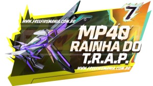 Notícias sobre Free Fire: como conseguir MP40 - Rainha T.R.A.P no Escolha Royale