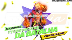 Notícias sobre Free Fire: Conjunto - Tayson Mestre Da Batalha no Torre de Tokens. Saiba tudo!