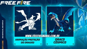 Notícias sobre Free Fire: Draco Cósmico e Proteção do Dragão chegam na sexta (18)