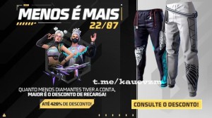 Notícias sobre Free Fire “Menos é Mais”: bônus na recarga de diamantes chega neste sábado (22)