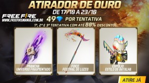 Notícias sobre Free Fire recebe evento Atirador de Ouro com até 80% de desconto nesta segunda (17)