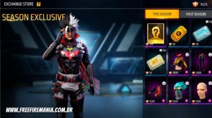 Notícias sobre Free Fire recebe skin inédita e gratuita no Token de Rank março 2023