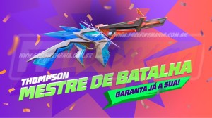 Notícias sobre Free Fire: Thompson - Mestre da Batalha no Torre de Tokens. Saiba tudo!