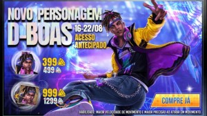 Notícias sobre Personagem D-Boas Free Fire já pode ser comprado na loja, confira habilidade
